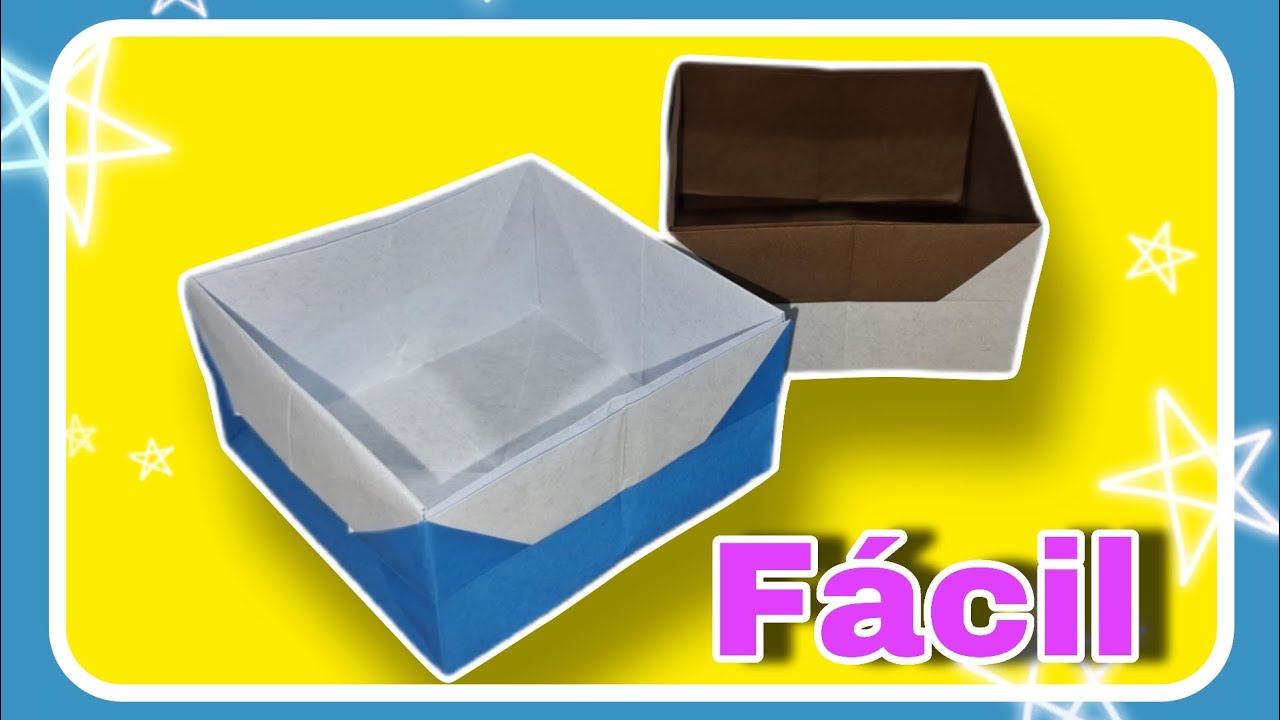 Como fazer uma caixinha de papel em Origami  ( Fácil  ) Tutorial detalhado- Faca a sua!!
