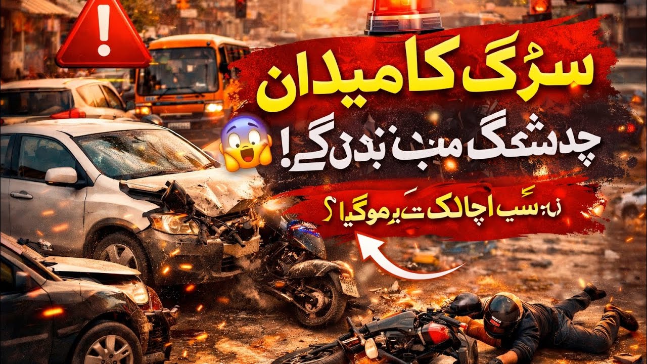 سڑک جنگ کا میدان بن گئی! 🚨 چند سیکنڈ میں سب کچھ بدل گیا