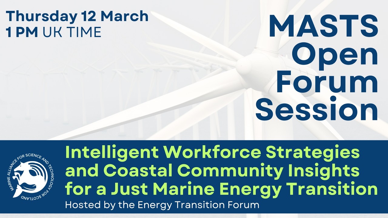 Intelligent Workforce Strategies and Coastal Communities | MASTS Open Forum Session
