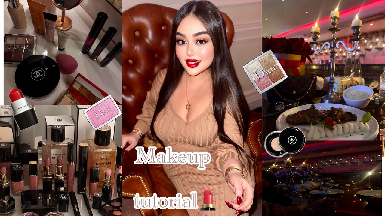 Makeup Tutorial GRWM✨أساسيات مكياج راقي للمبتدآت 🎀 Night Out Vibes 💄| Dinner Moments💫