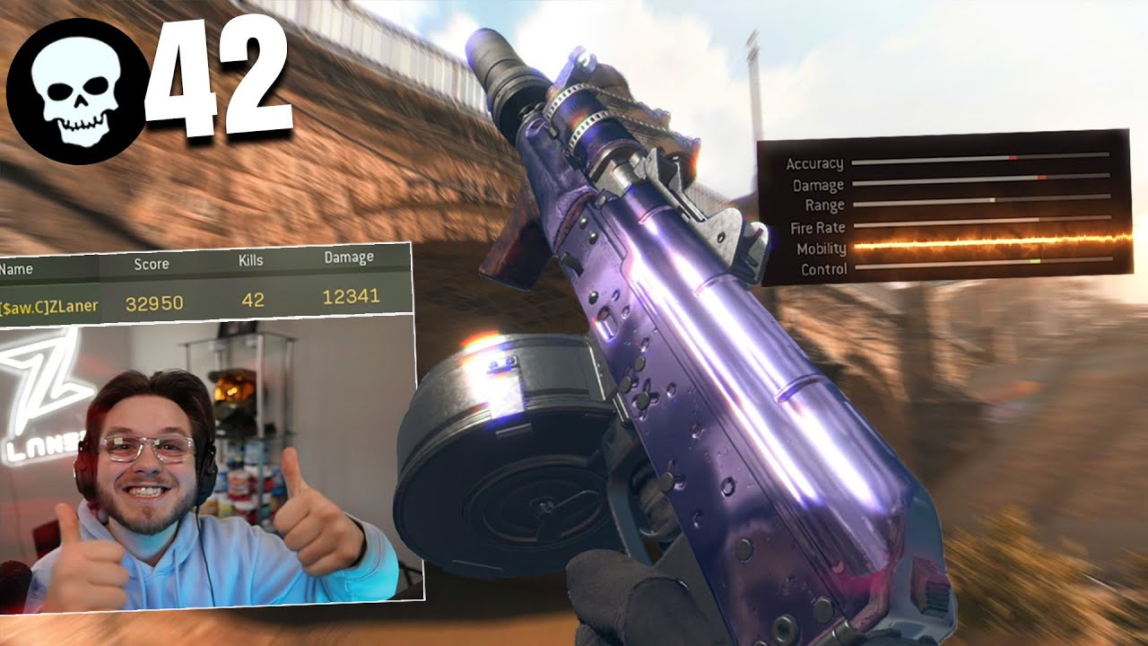 *42 KILLS* with the NEW AK74u CLASS! (Warzone Season 4)