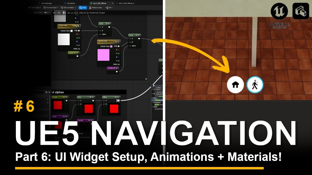 UI Widget Setup, Animations and Materials | Tutorial Part 6