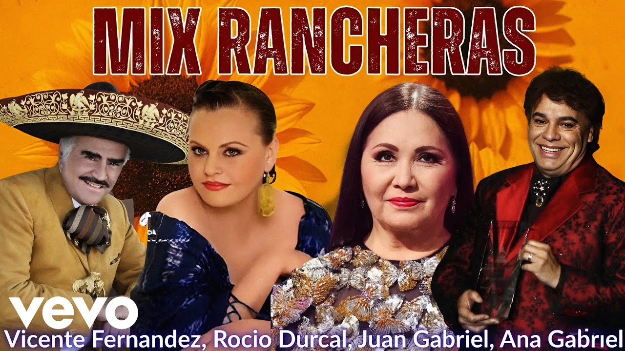 Vicente Fernández, Rocío Dúrcal, Juan Gabriel & Ana Gabriel — Mix de Rancheras Inolvidables