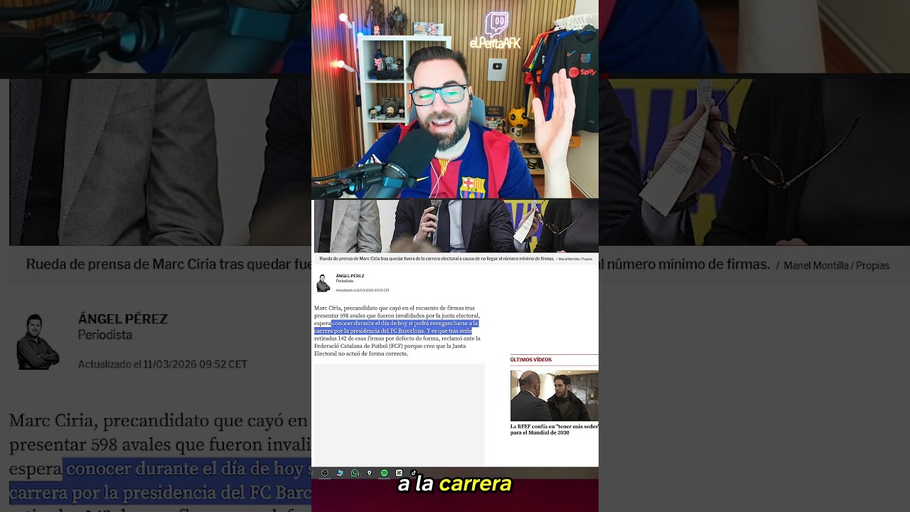 CIRIA PUEDE SER CANDIDATO A LA PRESIDENCIA DEL FC BARCELONA