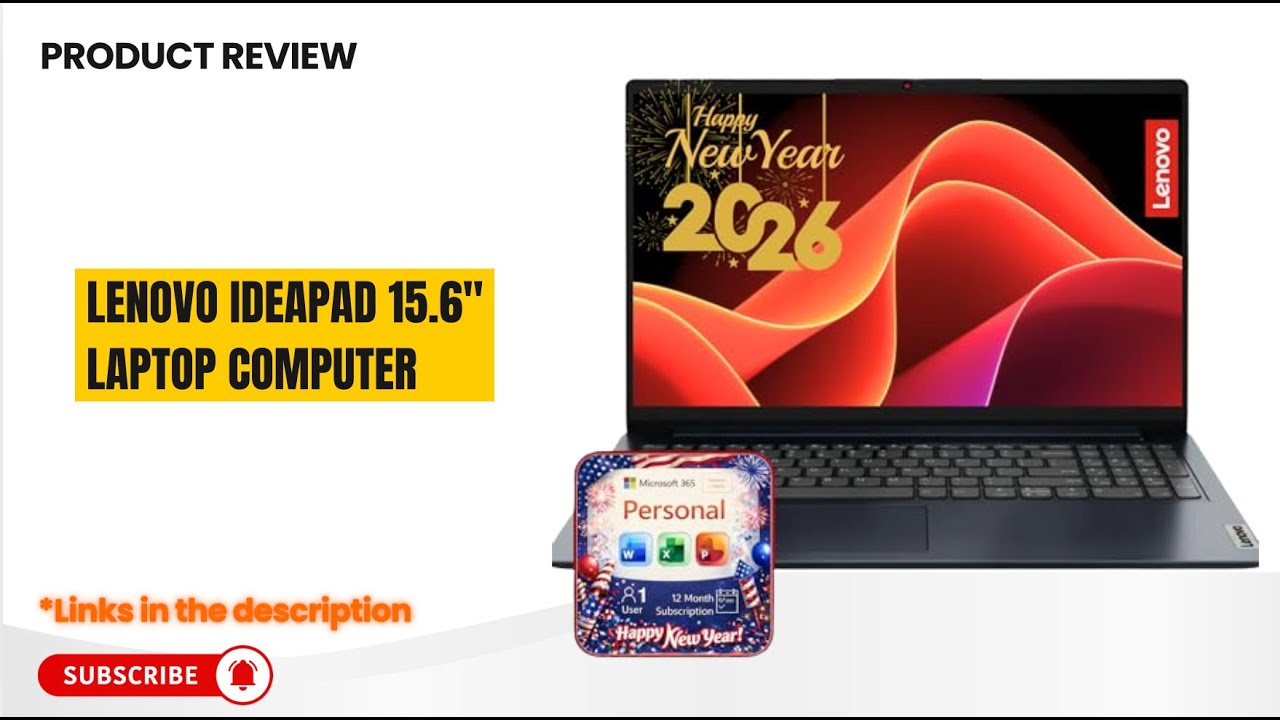 Lenovo IdeaPad 15.6" Laptop Review  20GB RAM, 1.2TB Storage, Intel Core, Office 365 Essential Laptop
