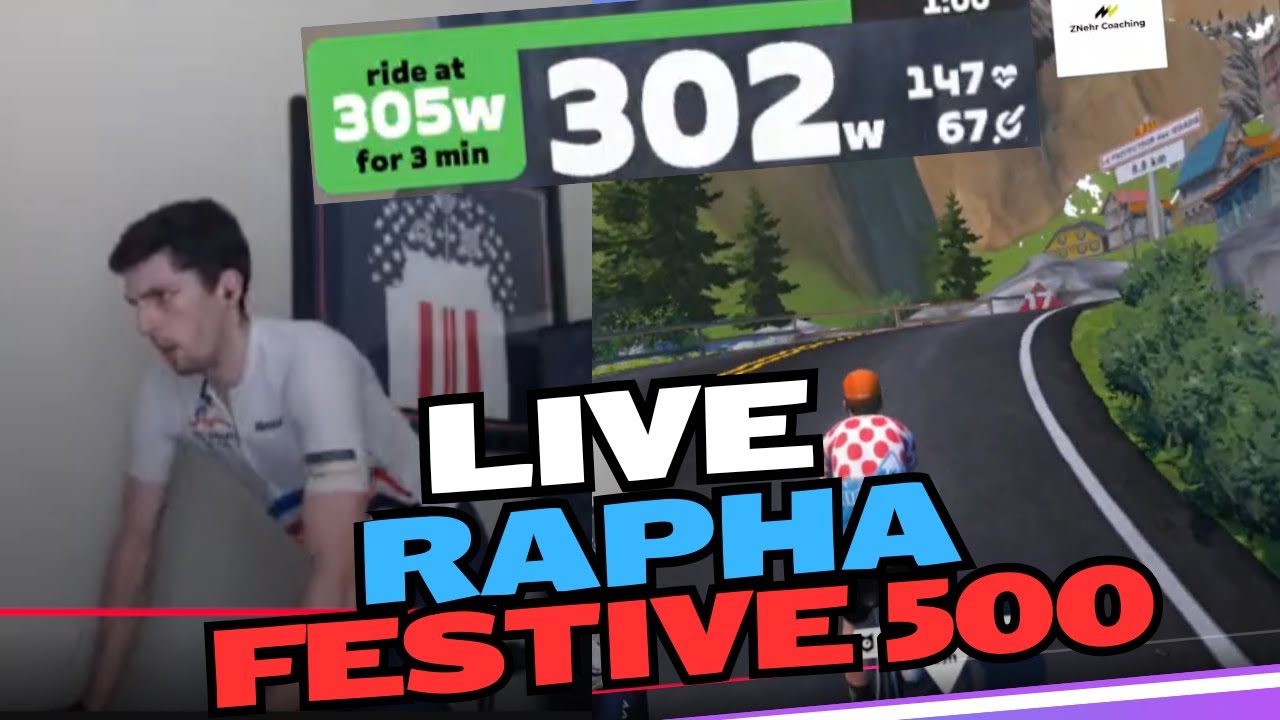 100km RIDE | RAPHA FESTIVE 500 Live on Zwift