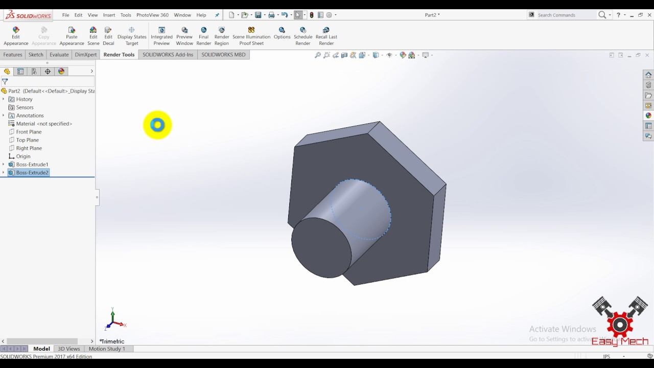 Short Press Pivot Pin
