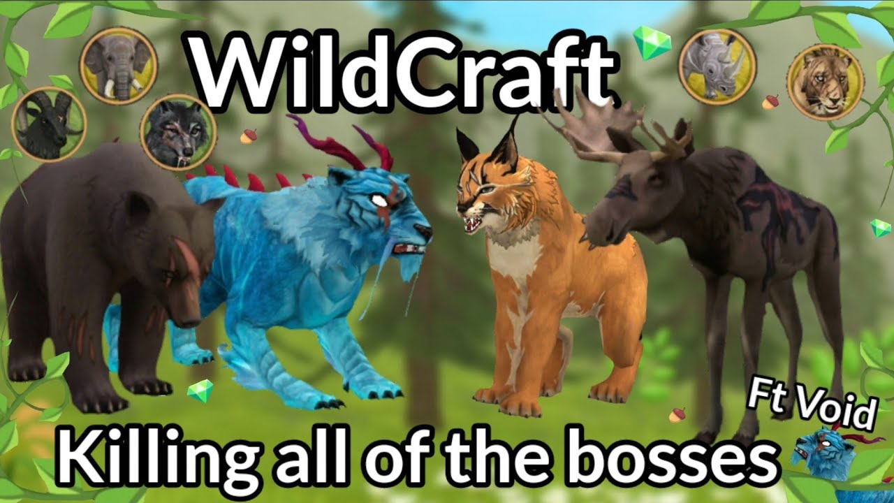 WildCraft killing all of the bosses with 