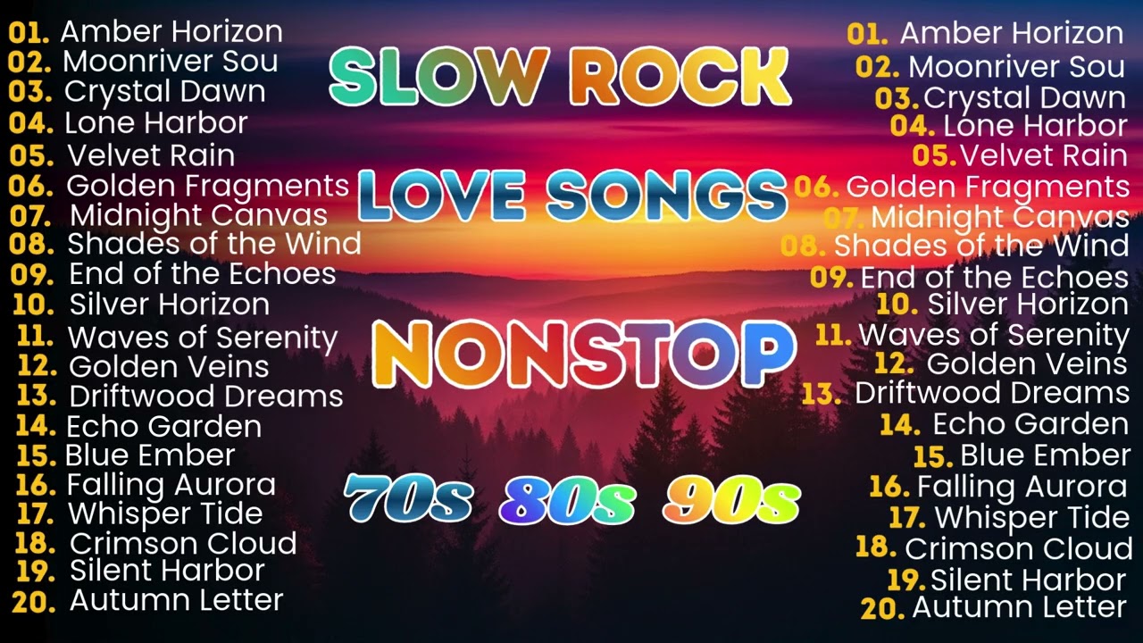 Slow Rock Love Songs Collection 70s 80s 90s | Golden Classic Love Rock Hits