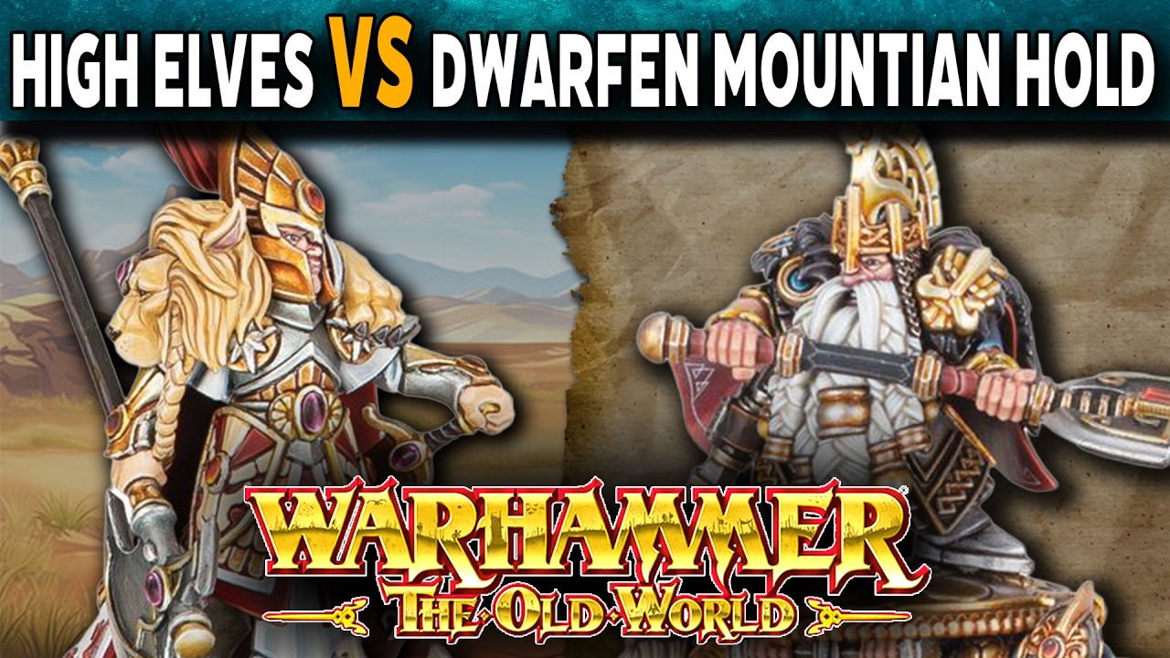 Королевства высших эльфов против горных твердынь гномов &mdash; Боевой отчёт Warhammer The Old World
