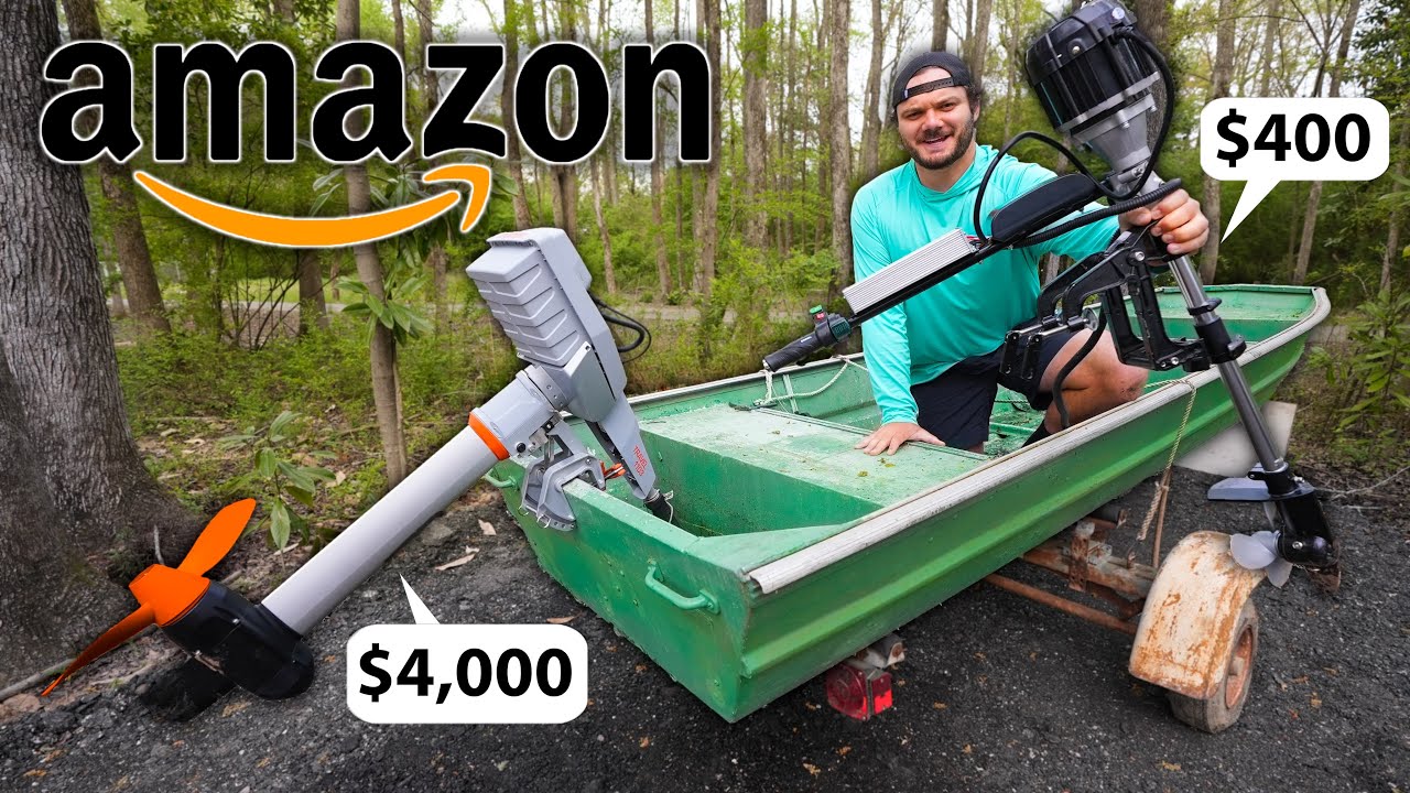 I Bought Amazon&rsquo;s CHEAPEST and MOST EXPENSIVE Electric Outboards! ($400 v $4,000)