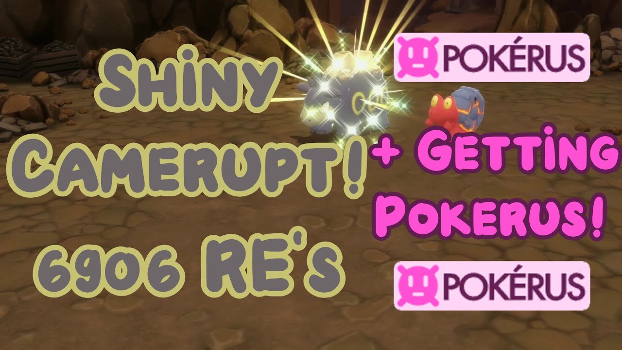 LIVE Shiny Camerupt after 6,906 RE's! + Finding Pokerus! - Pokemon Brilliant Diamond