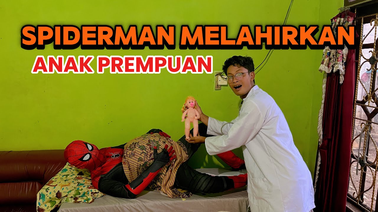  VIRAL❗️SPIDERMAN MELAHIRKAN😱ANAK DARI SPIDERMEN HITAM😱