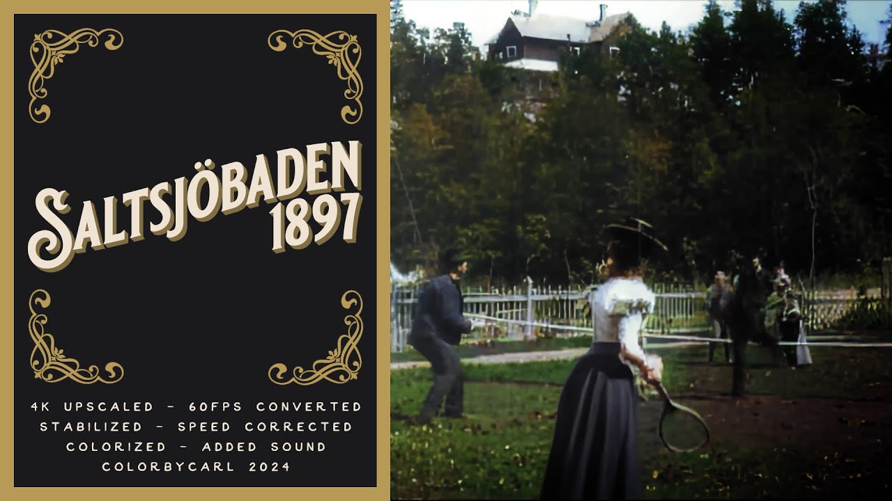 Saltsjöbaden (1897) - Remastered 4K 60fps