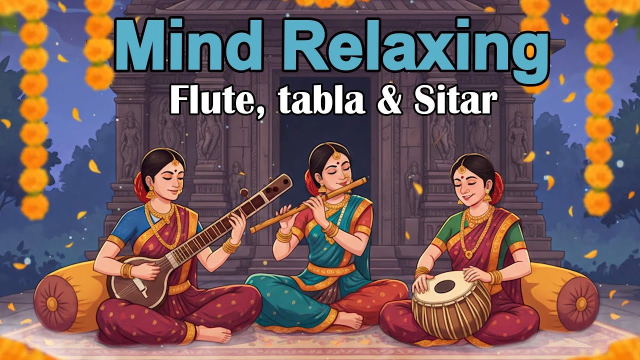 Mind Relaxing Flute Tabla and Sitar Compilation | Hindustani Instrumental Music