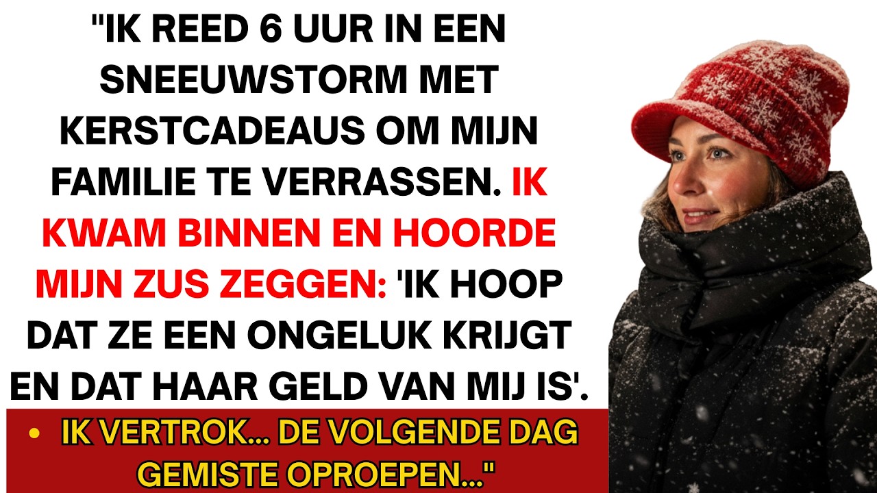 Ik reed zes uur in een storm om ze te verrassen. Ik hoorde mijn broer: 'Ik hoop dat ze een ongel..
