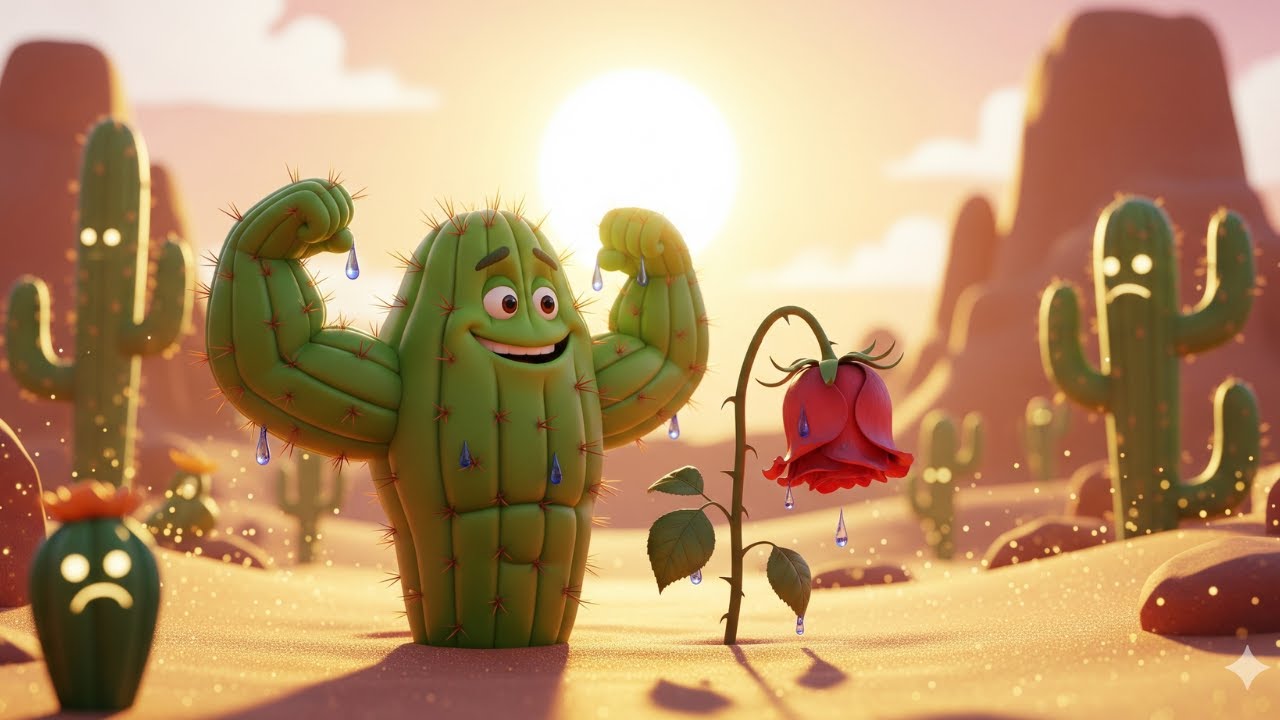 The Vain Rose Who Mocked The Cactus, Then Begged For Her Life | A Story of True Beauty