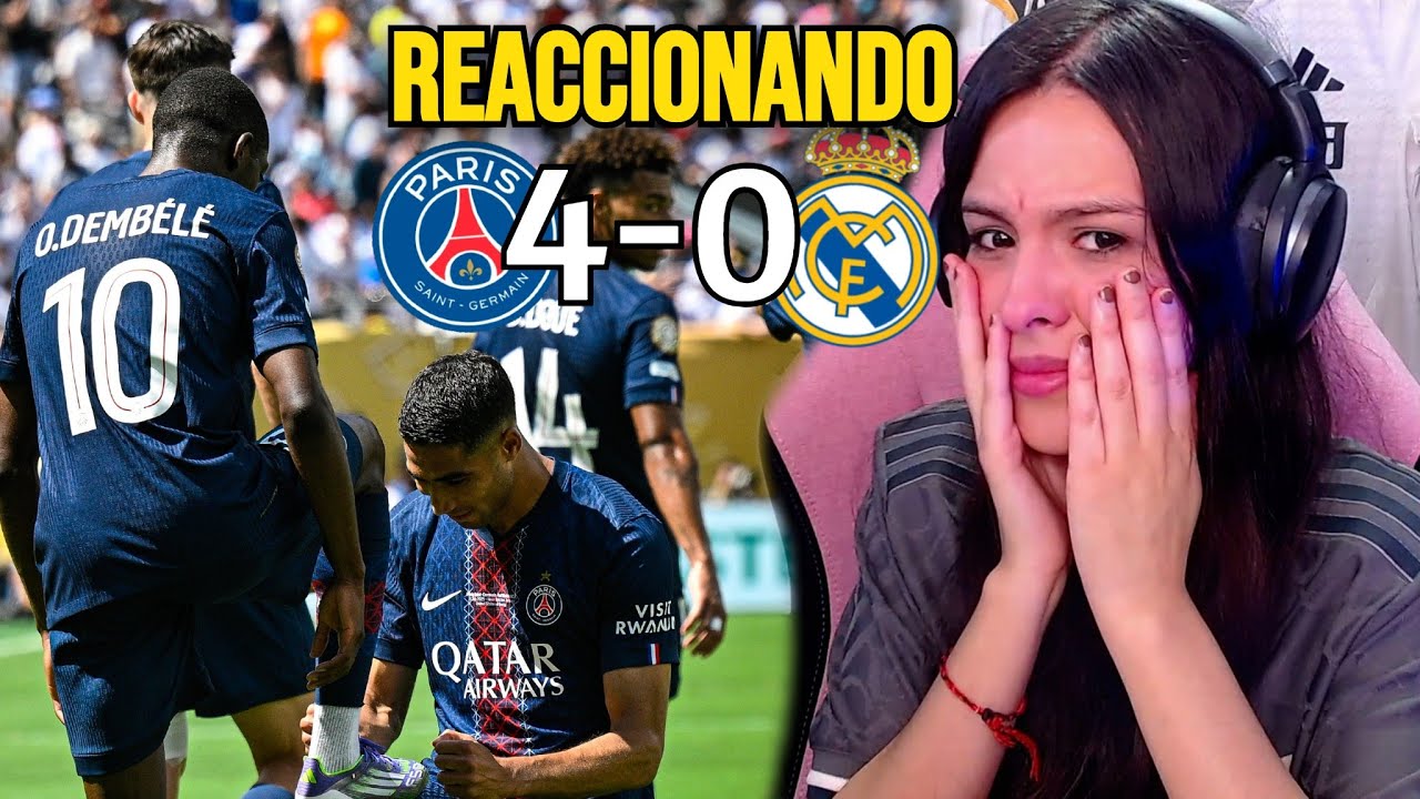 REACCIONES DE UN HINCHA PSG vs Real Madrid 4-0 *NOS HUMILLAN*