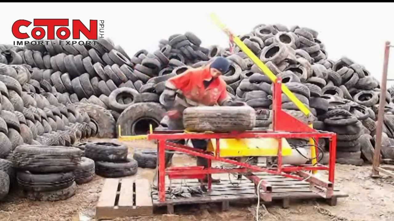 Tyre unpacking machine