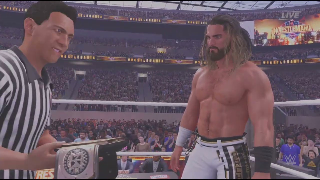 Cody Rhodes Vs Seth Rollins No holds barged and Falls Count Anywhere match.