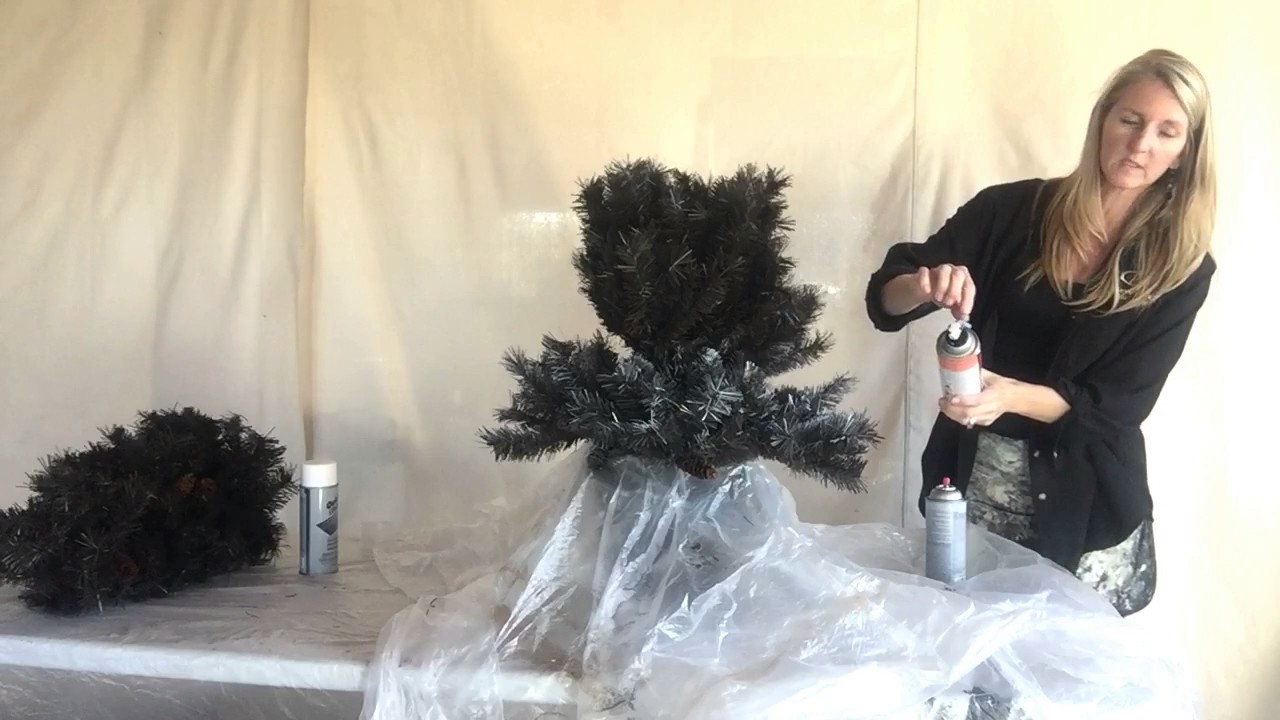 Easy DIY Flocked Christmas Tree