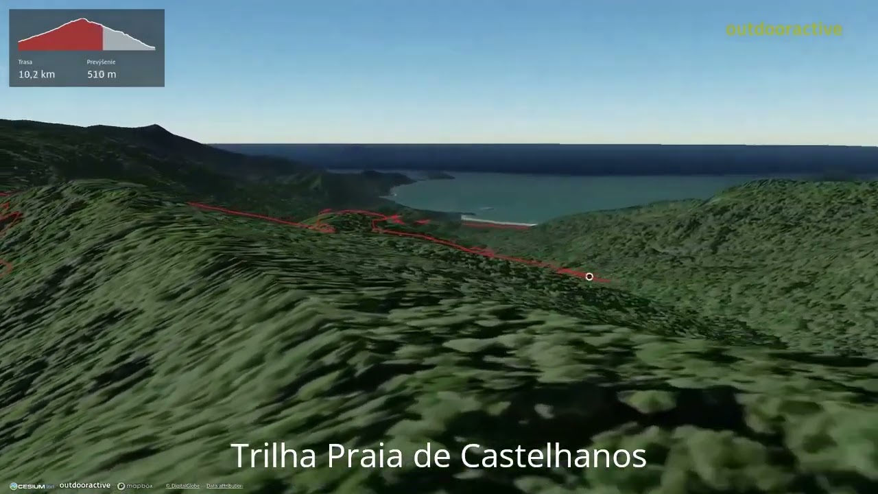 Trilha Praia de Castelhanos ∆ hiking trails ∆ 3d-trail.com/brazil/