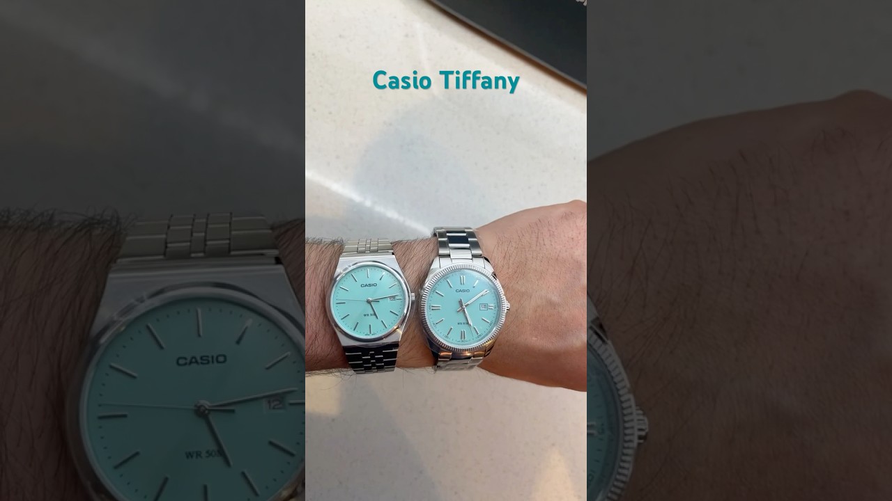 Casio MTP-1302PD- 2A2VEF vs. MTP-B145D-2A1VEF Tiffany Blue #casio #tiffany #mtp1302 #watches