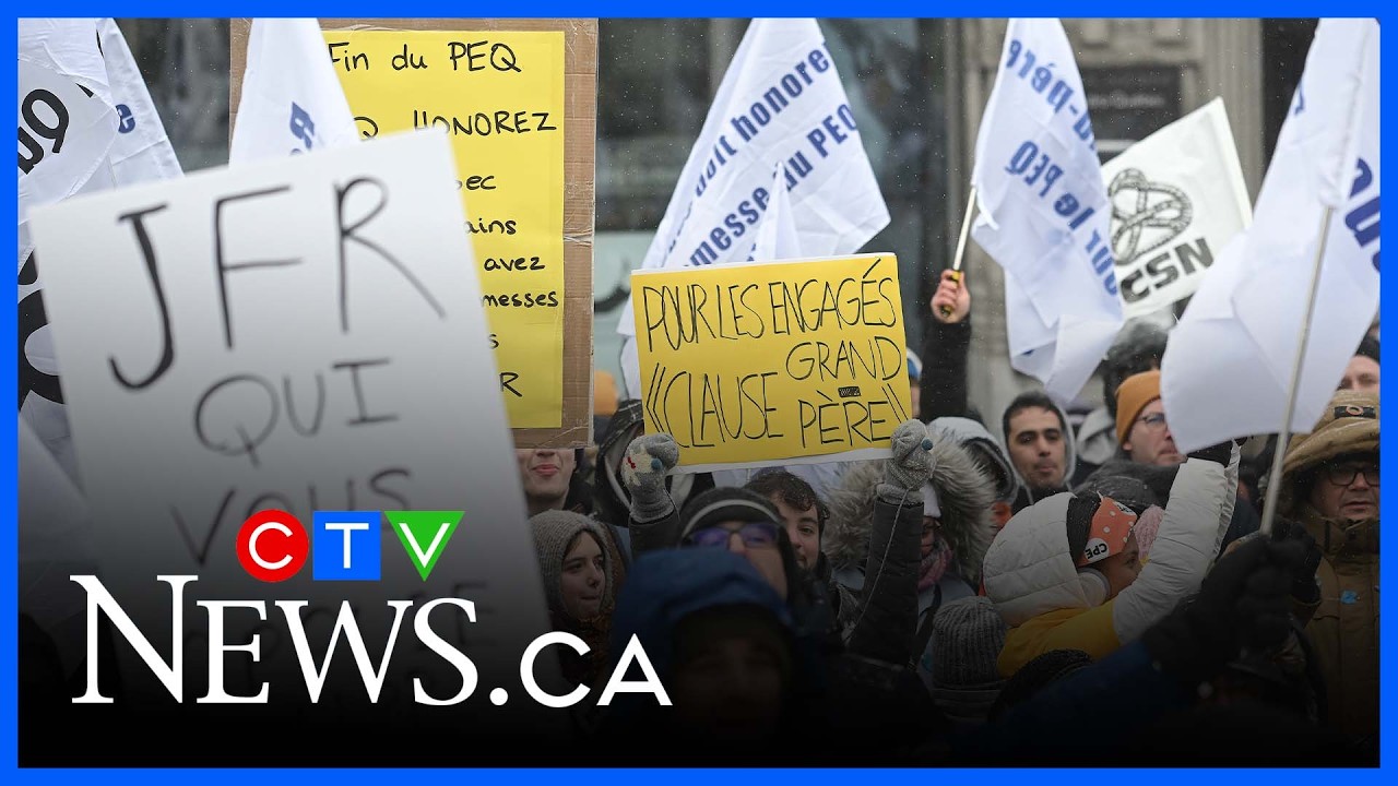 Protesters take to the streets against Quebec's decision to eliminate the experience program