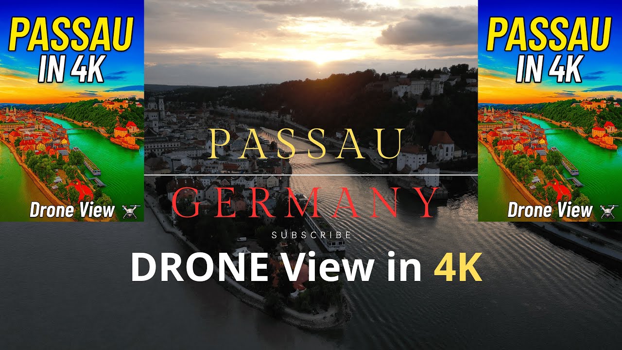 Passau, Germany in 4K Drone Footage | Hidden Gem of Bavaria | Красивое 4K видео с дрона