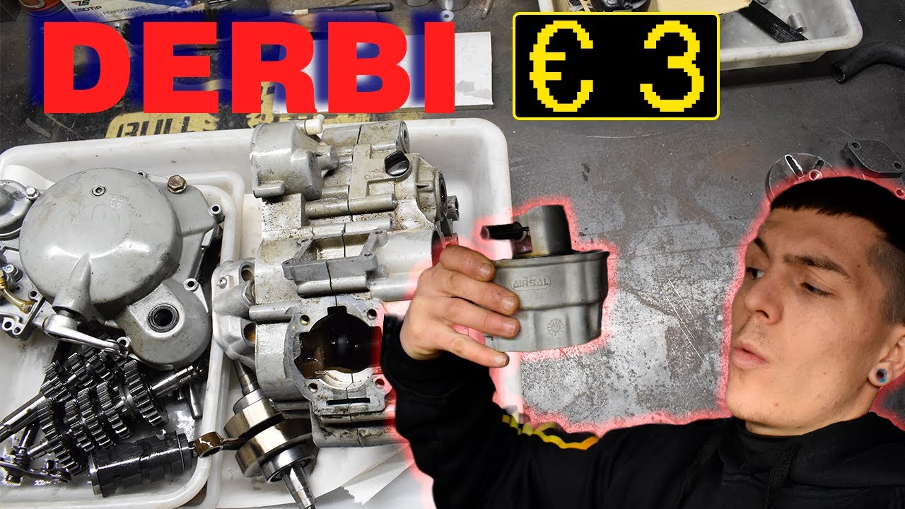 DESMONTAJE  PASO a PASO motor DERBI €3