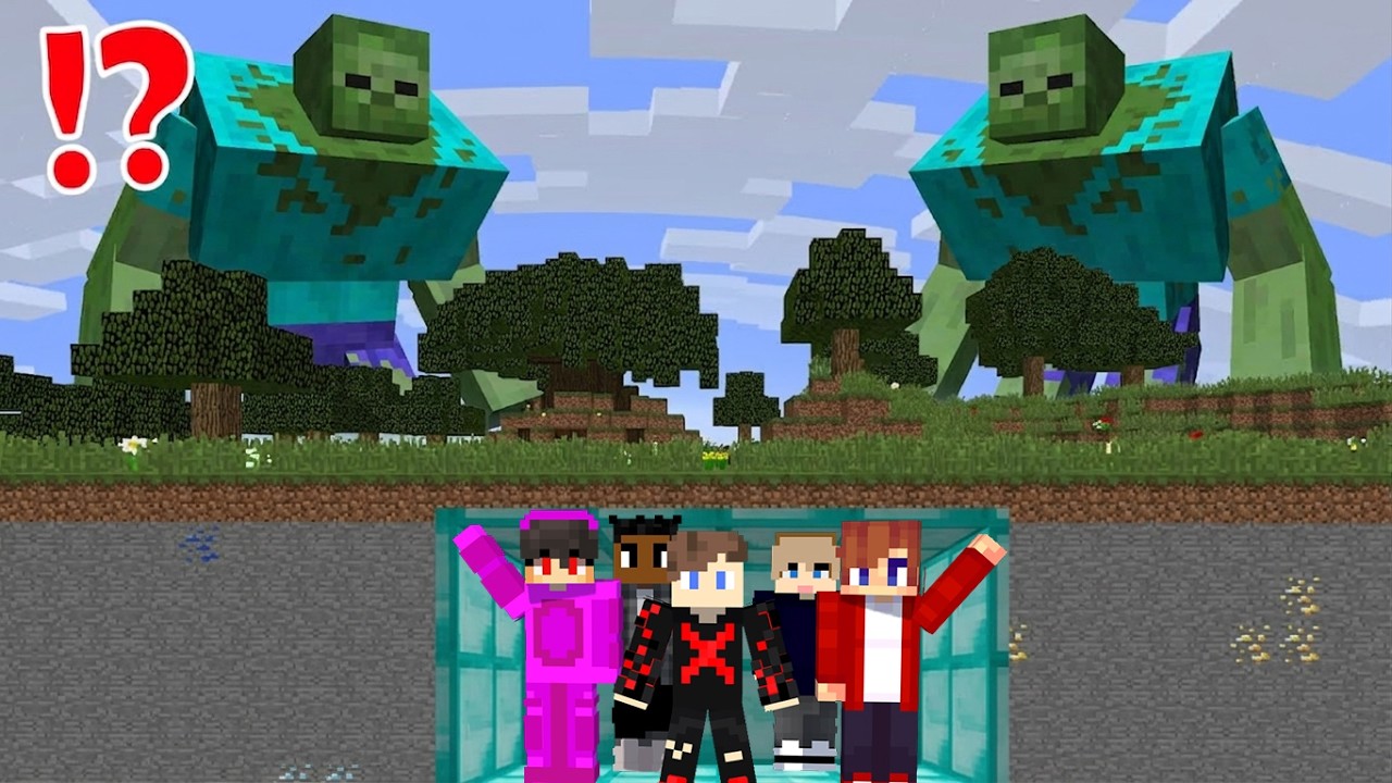 Mutant Monsters VS Diamond Bunker in Minecraft
