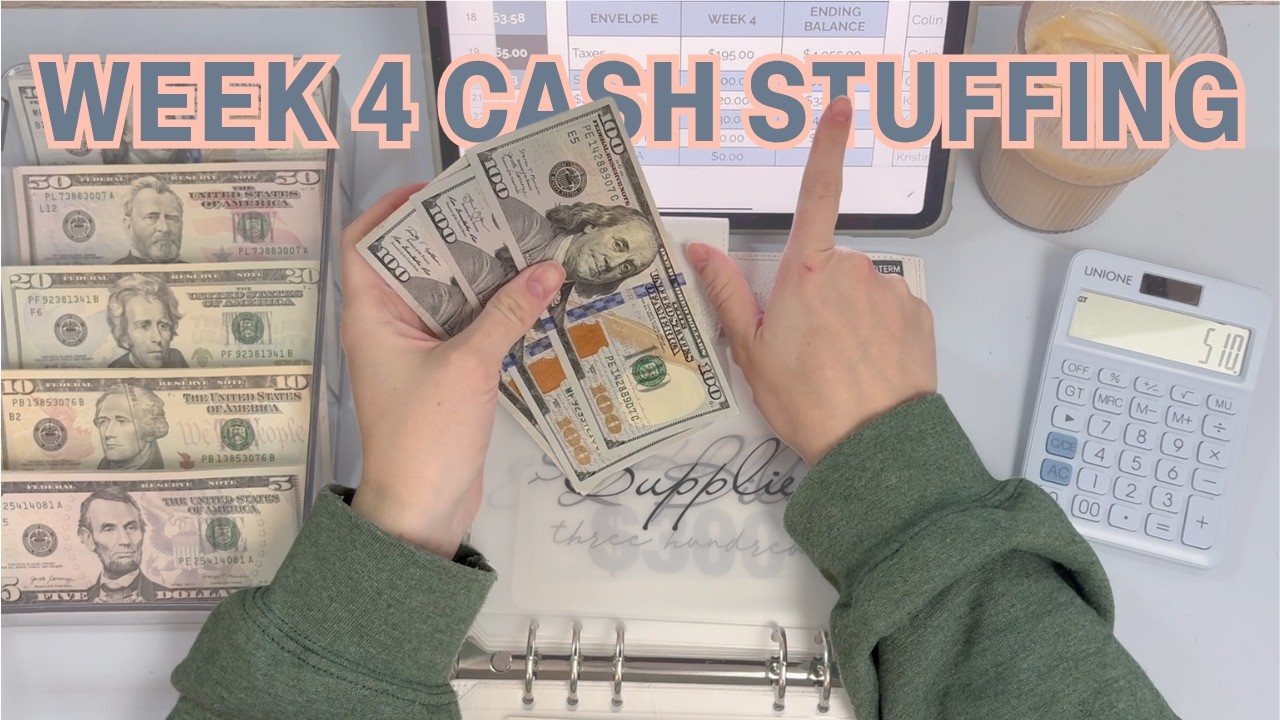 March Week 4 Cash Envelope Stuffing || Full-Time, Etsy, AND YouTube Income!  $2,600+