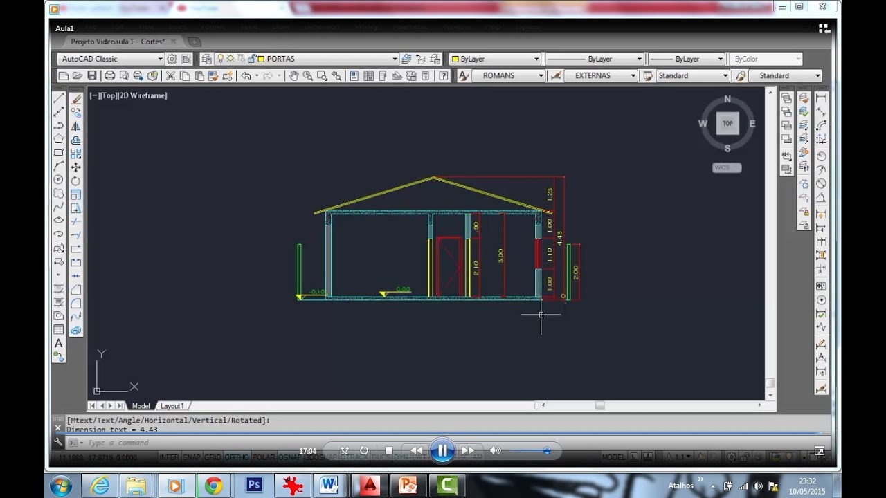 Como elaborar um corte em Autocad