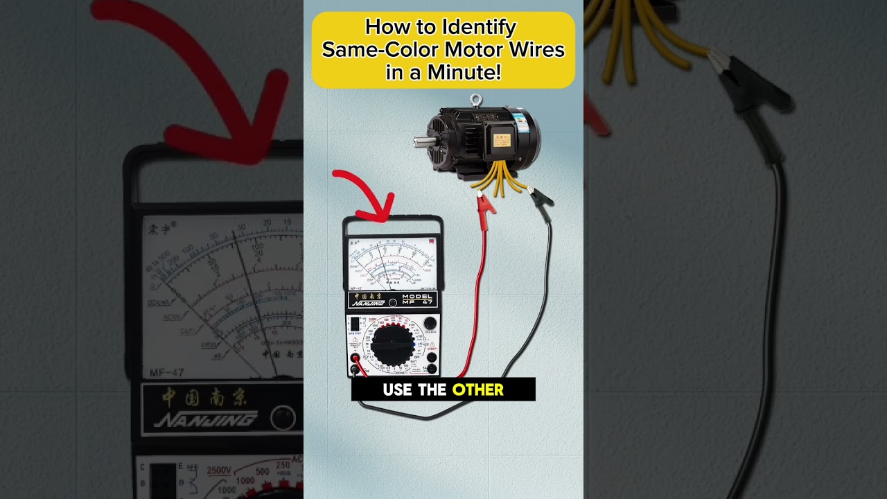 How to Identify Motor Windings with Just a Multimeter! 🧠⚡