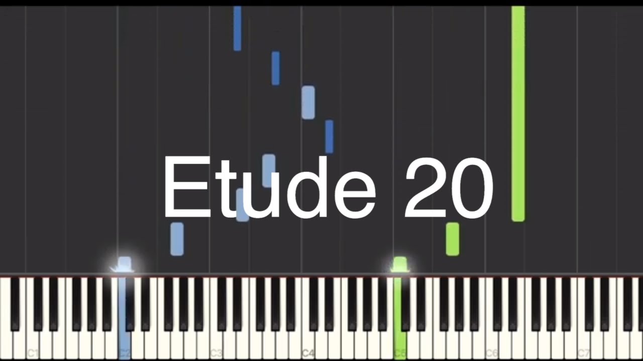 Philip Glass - Etude 20 - Hard piano tuto