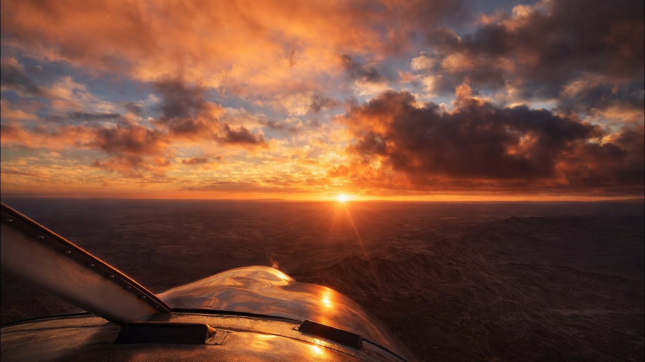 Calm Early Morning Flight Into El Paso