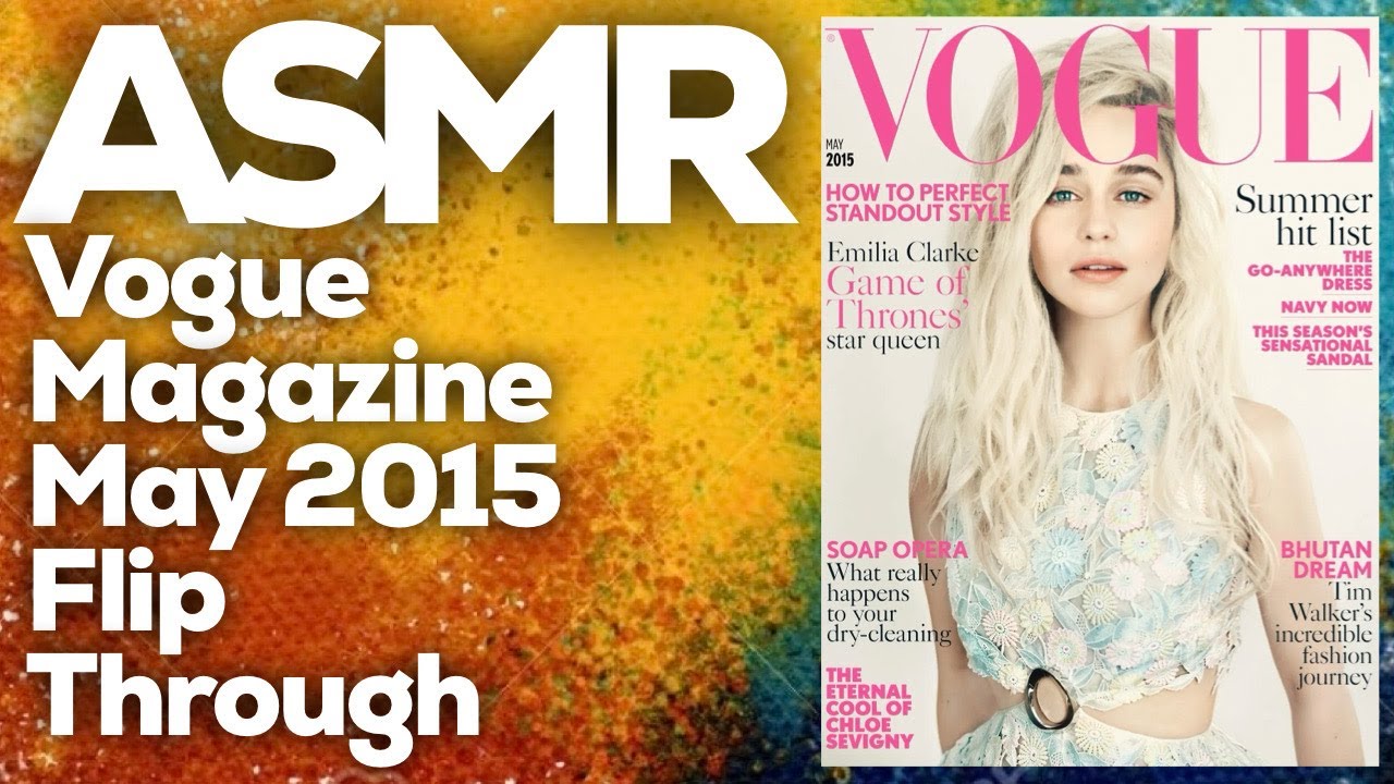 ASMR, Vogue Magazine May 2015 flip through, StevenAntonyASMR