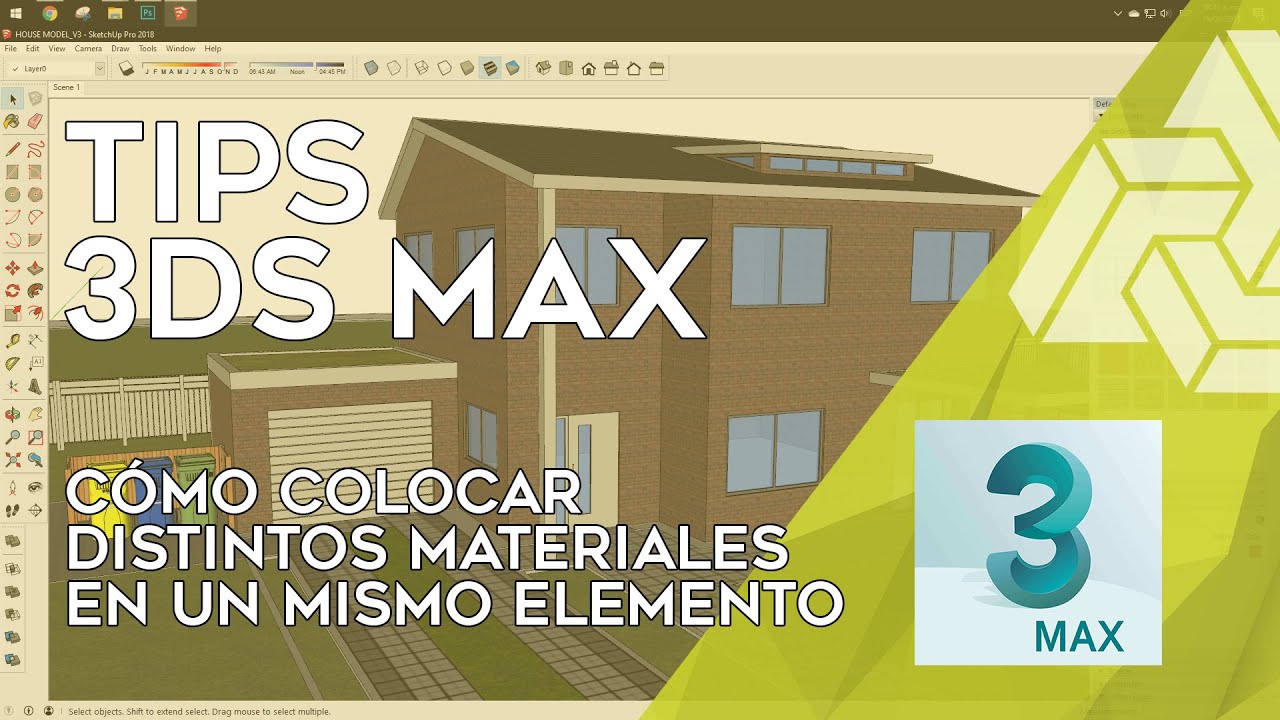 Cómo colocar texturas en diferentes caras de un elemento en 3DS Max