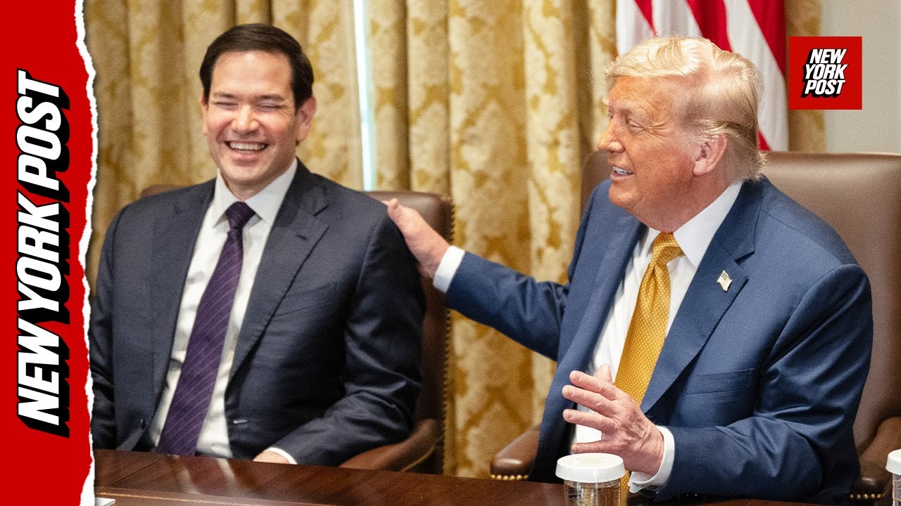 Trump jokes that he used presidential powers to acquire Sec Rubio’s grandfather clock