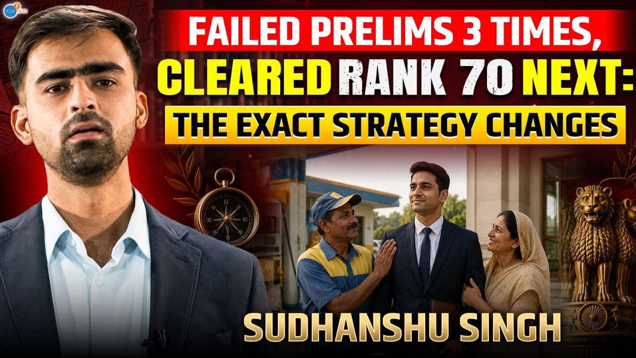 Crack UPPCS with This Proven Strategy | Sudhanshu Singh | Josh Talks #uppsc #uppcs #govermentexam