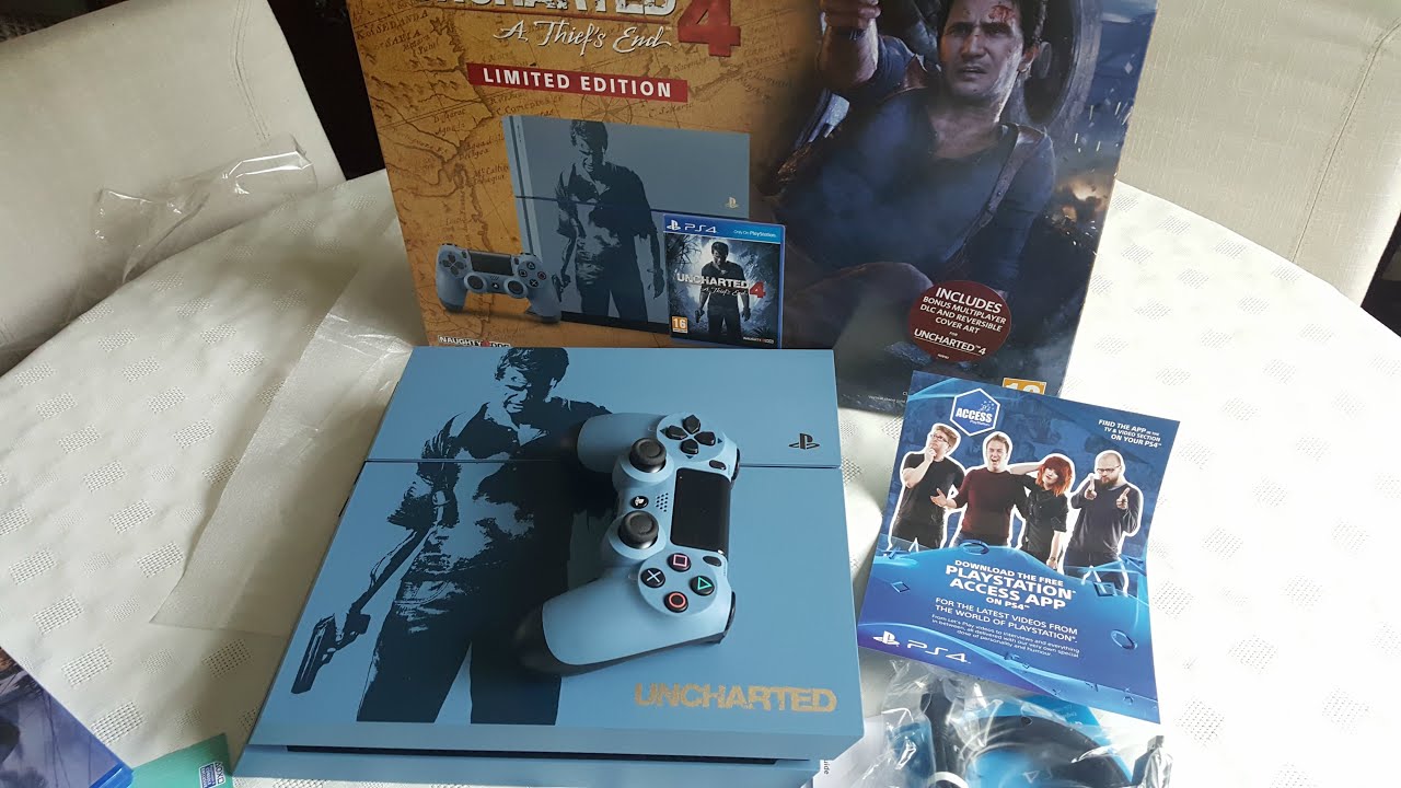 Playstation 4 Uncharted 4 Limited Edition Bundle Unboxing On Release Day