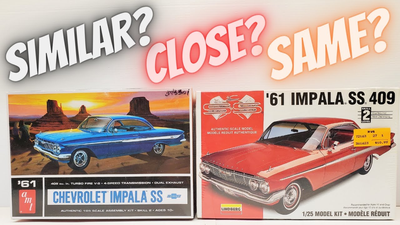 AMT 1961 Impala VS Lindberg 1961 Impala 1:25 Scale. How Close Are They??