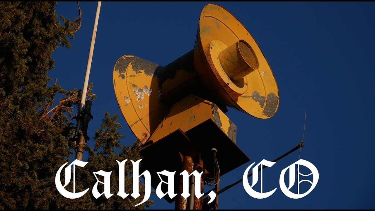 Calhan, CO | Federal Signal 500 DH-TT Siren Test [4K]