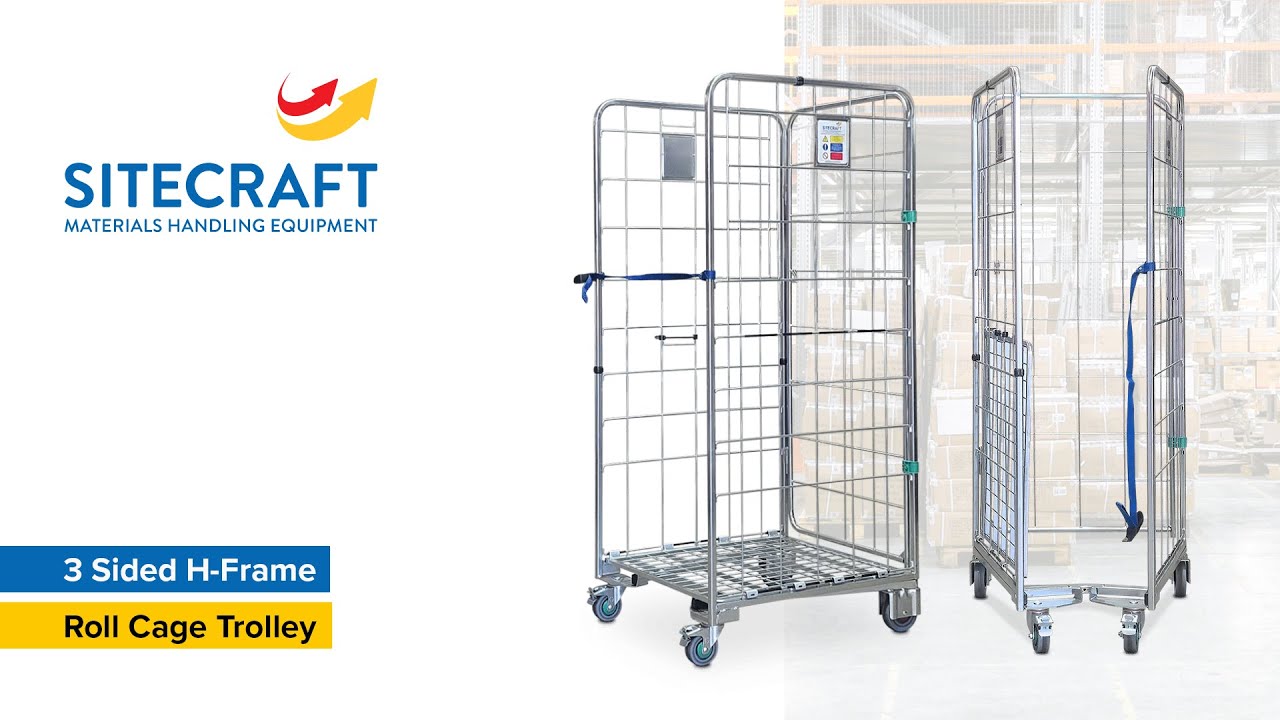 Sitecraft - 3 Sided H Frame Roll Cage Trolley