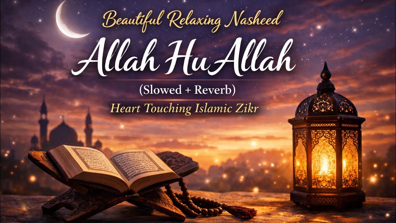 Allah Hu Allah – Most Beautiful Relaxing Nasheed (Slowed & Reverb) | Spiritual Islamic Reminder#isl