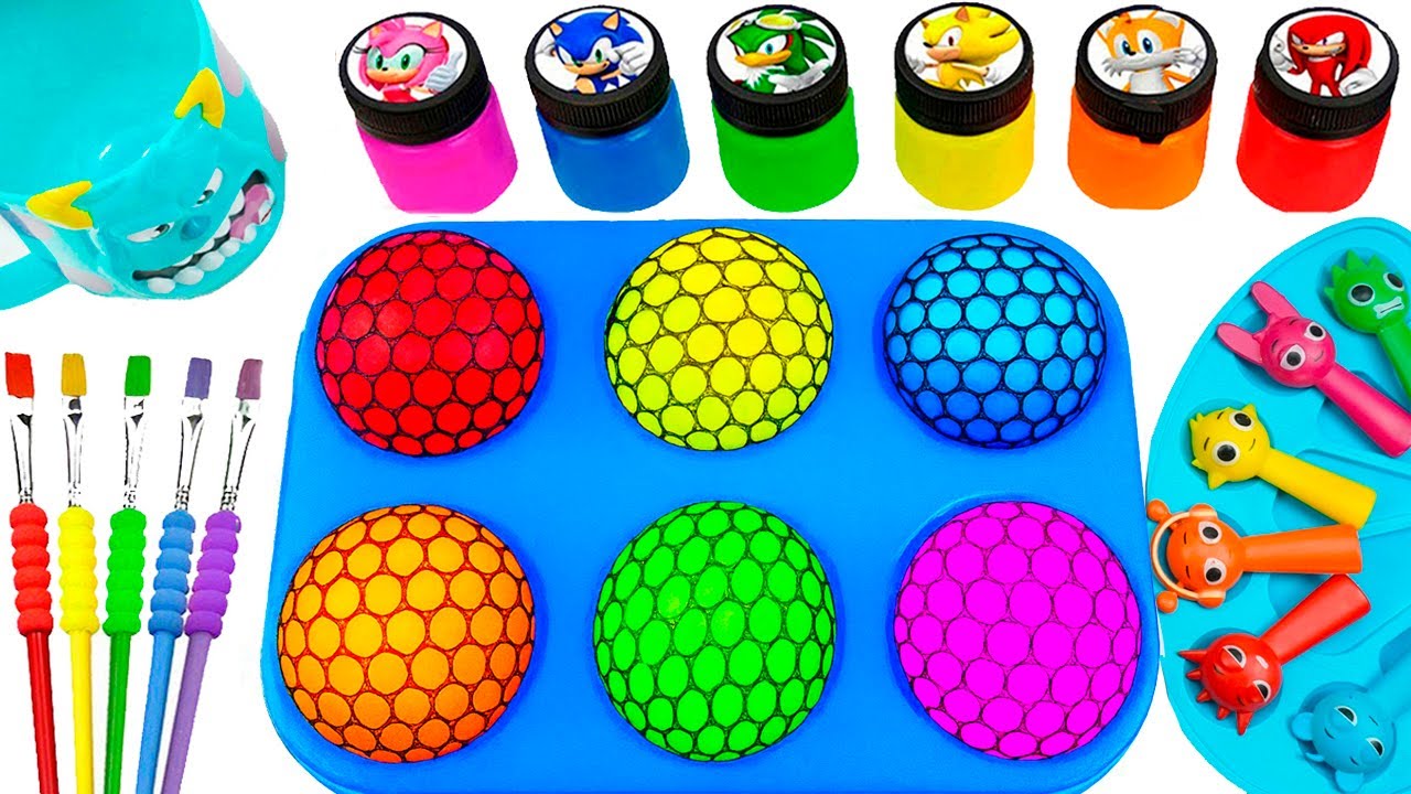 Satisfying Video l DIY How To Make Sprunki Slime and Crazy Eggs Slime Fun in Glittery ASMR Colors