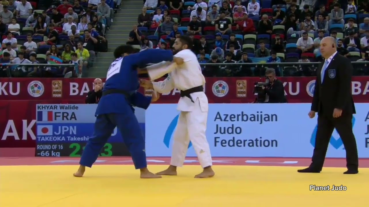 Walide KHYAR 🇨🇵 🆚️ Takeshi TAKEOKA 🇯🇵 | 3 раунд/-66кг | Большой Шлем Баку 2023