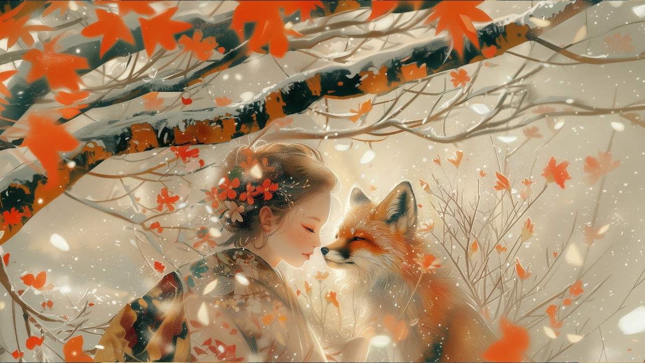 キツネと過ごす静かな森｜A Peaceful Kitsune Forest | Relaxing Japanese Ambient