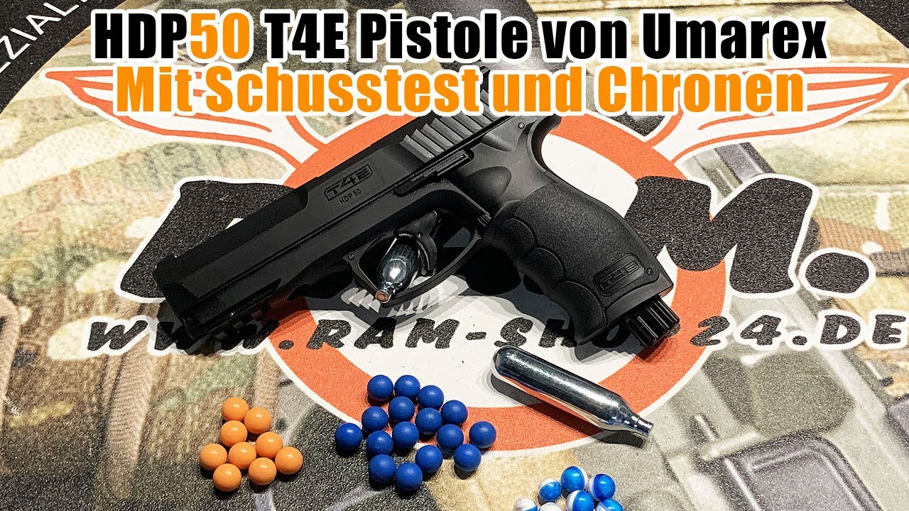 HDP50 Pistole cal  0 50 von Umarex Review mit Chronen und Schusstest