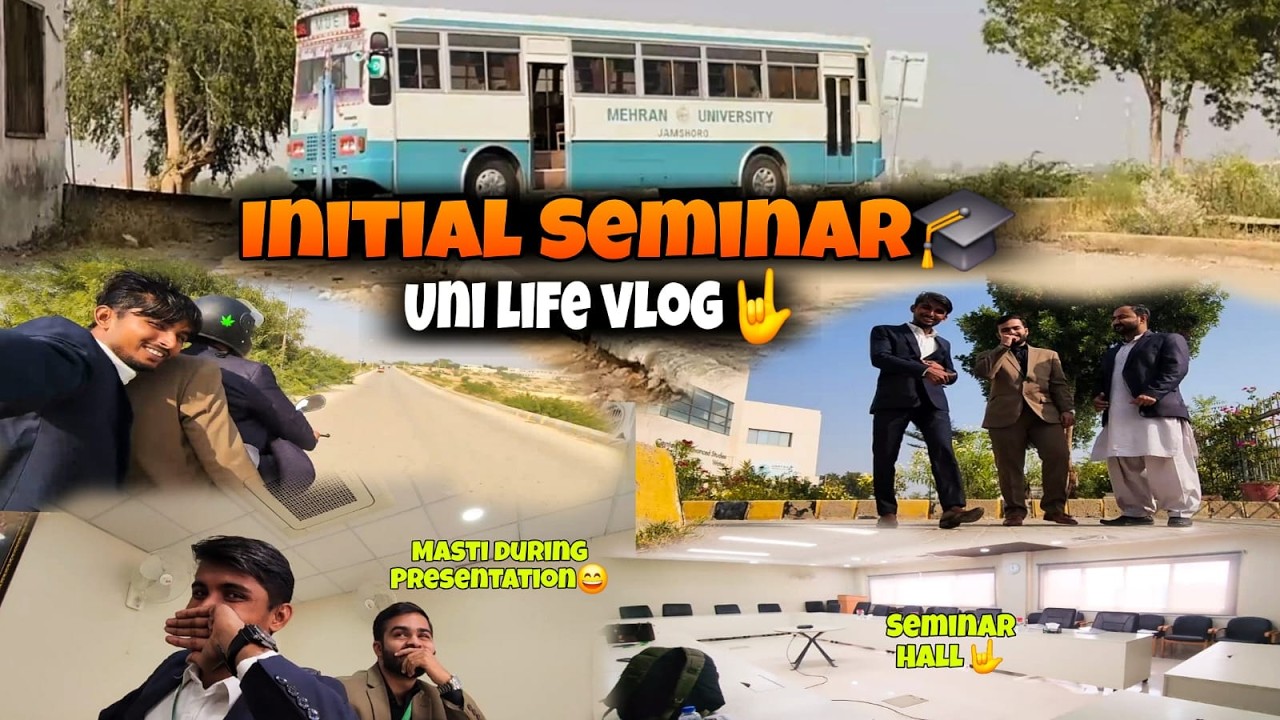 Initial Seminar Vlog 😰🎓 | Full Stress But Mast Time with Friends 😂